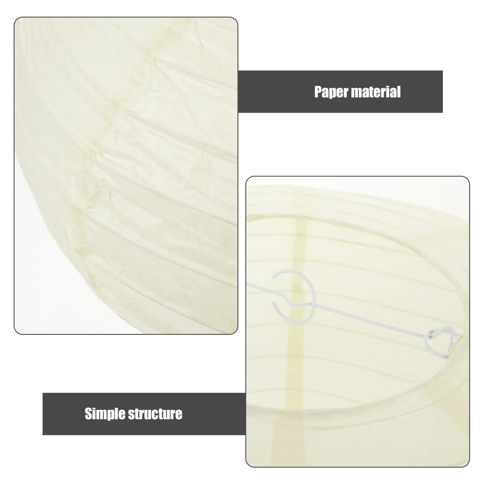 Lanterna di carta pieghevole Ombra Crema Lampada di riso Forma Decorazioni per feste Casa Matrimonio Festivo Lampada a sospensione