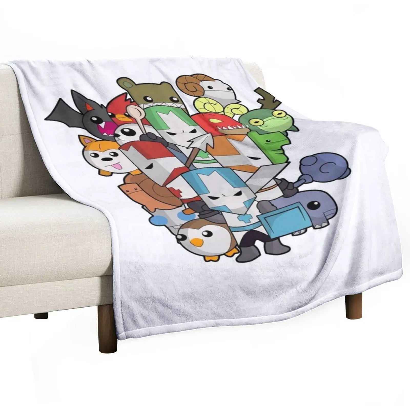 

Castle Crasher all knight Throw Blanket Soft Plaid Giant Sofa Decorative Sofa Summer Beddings Blankets