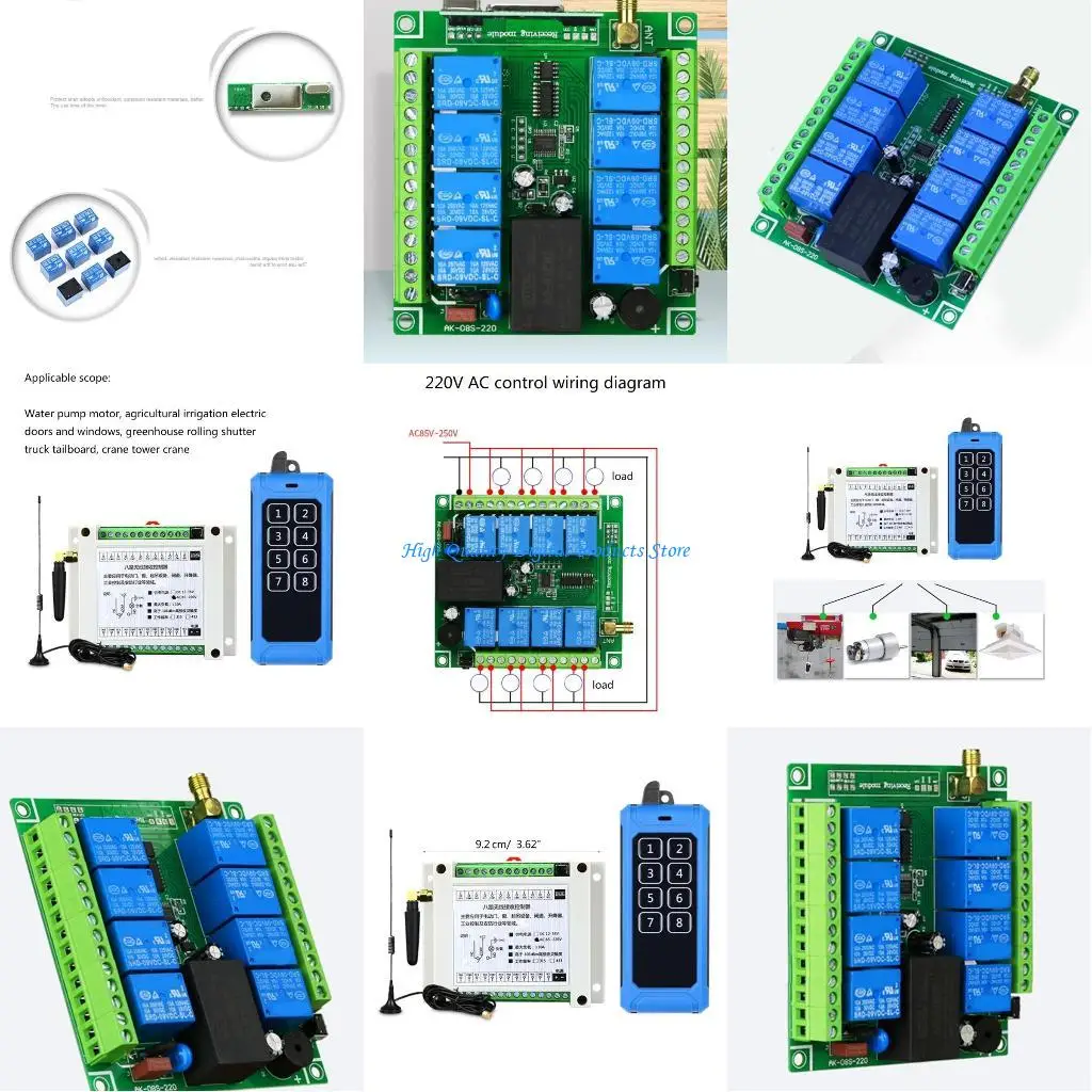 

U2JE Universal Wireless Remote Switch 315MHZ/433MHZ Water Motor Remote Switch