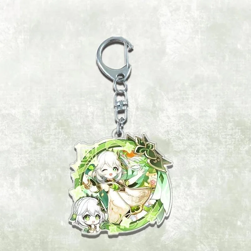 

9pcs/Set Genshin Impact Keychains Acrylic Figure Kawaii School Bag & Jewelry Keyring Accessories for Children Game Lovers Gift