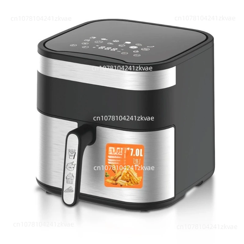 7L Household Smart Air Fryer Stainless Steel Mechanical Electric Fryer French Fries Machine Large Capacity