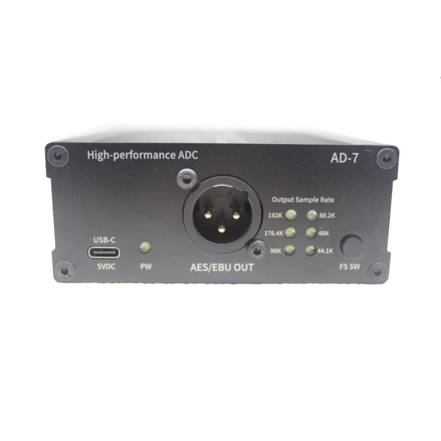 AES/EBU Analog-to-digital Audio Converter Digital Audio Encoder Balanced Stereo Output 24 Bit 192K