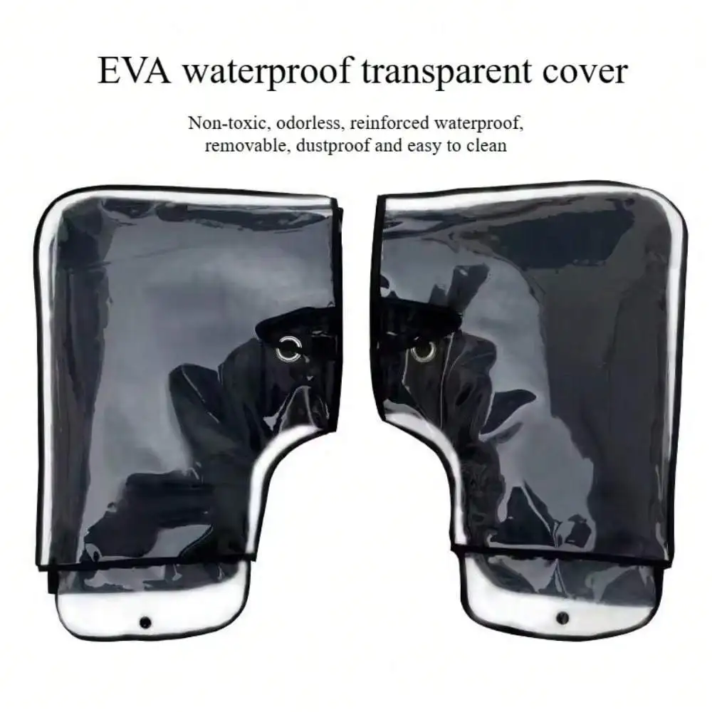 1 Paar Handschuhe mit transparentem Griff für Elektrofahrräder, PVC, winddicht, regenfest, wasserdicht, Motorradgriff-Schutzhülle