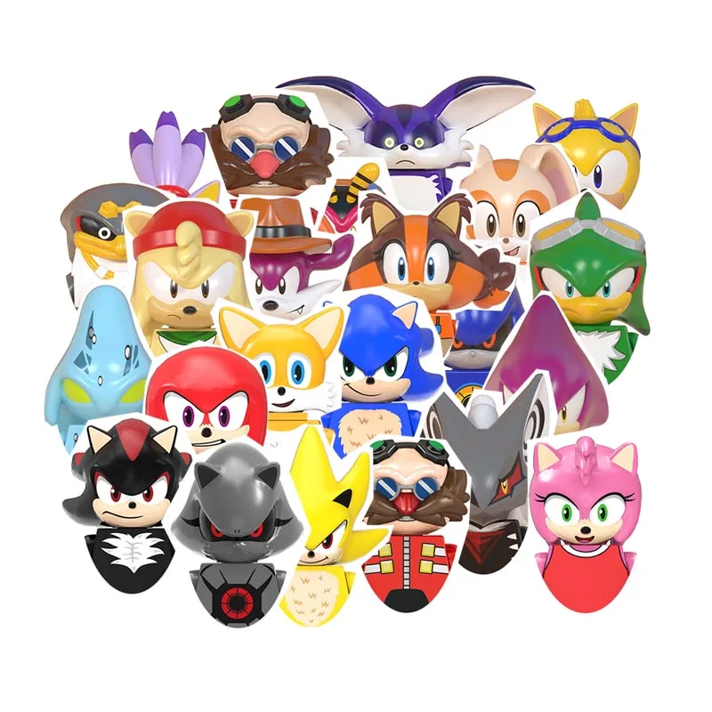 

WM939 WM947 TP251 Sonic The Hedgehog Shadow Metal Sonic Ray Big the Cat Dr.Eggman Jet Chaos Building block boy birthday toy