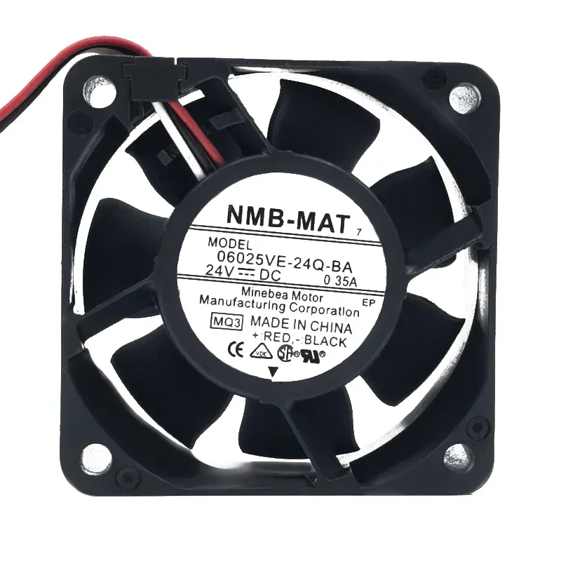 P 60*60*25MM 06025VE-24Q-BA 24V 0.35A 6CM Large air volume Yaskawa inverter cooling fan