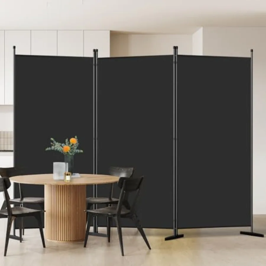 

Трехпанельная складная перегородка для зонирования помещения, 70''Ш x 102''В, портативная, для создания приватности