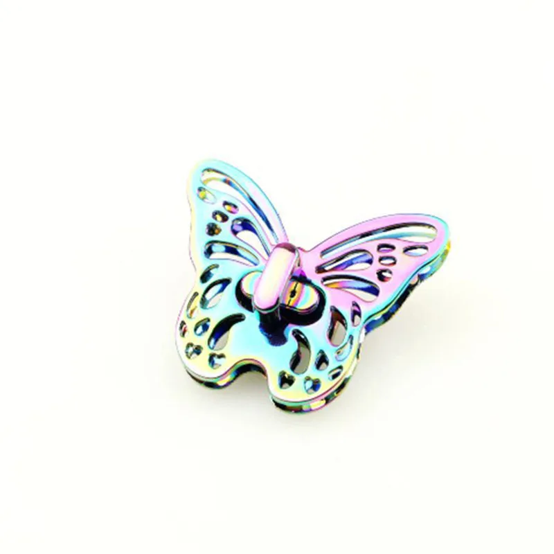 1pcs Colorful Metal Butterfly Turn Twist Lock Clasp for Leather Craft Women Bag Handbag Shoulder Bag Purse Hardware Accessories