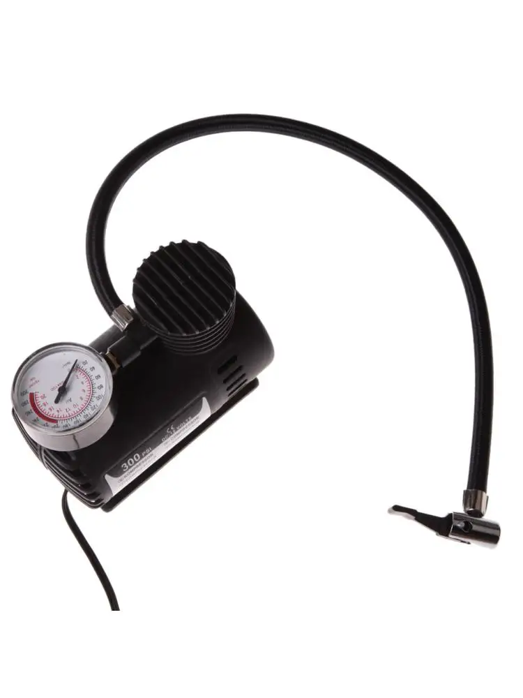AliExpress ALLOYSEED 12V Portable Air Compressor with Pressure Gauge Smart Tire Pump Car Electric Tire Inflator for Moto Bike Car Tyre Air Compressor