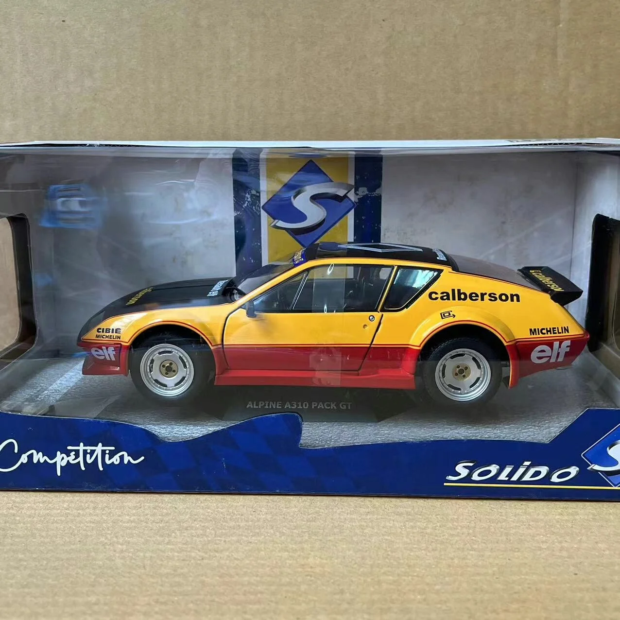 

Diecast SOLIDO 1/18 Scale ALPINE A310 PACK GT S6R4 48 Alloy Car Model