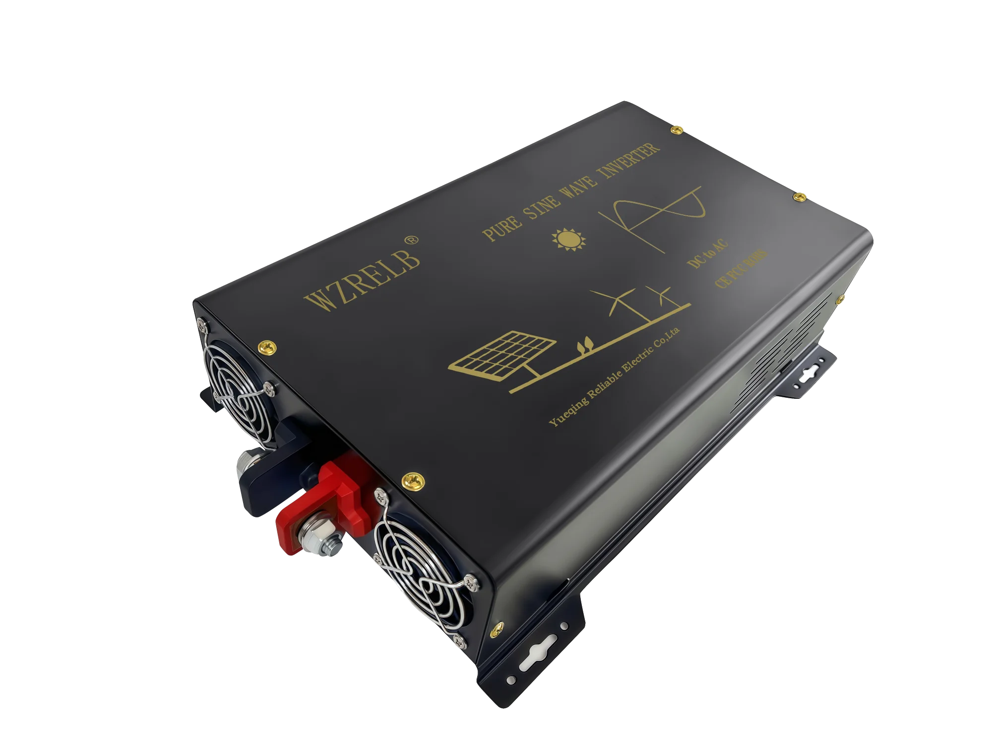 2000W Pure Sine Wave Solar Inverter 12/24/48V DC to 120/220/230/240V Dual AC Power Converter,50Hz/60Hz Switch,RV, Truck, Outdoor