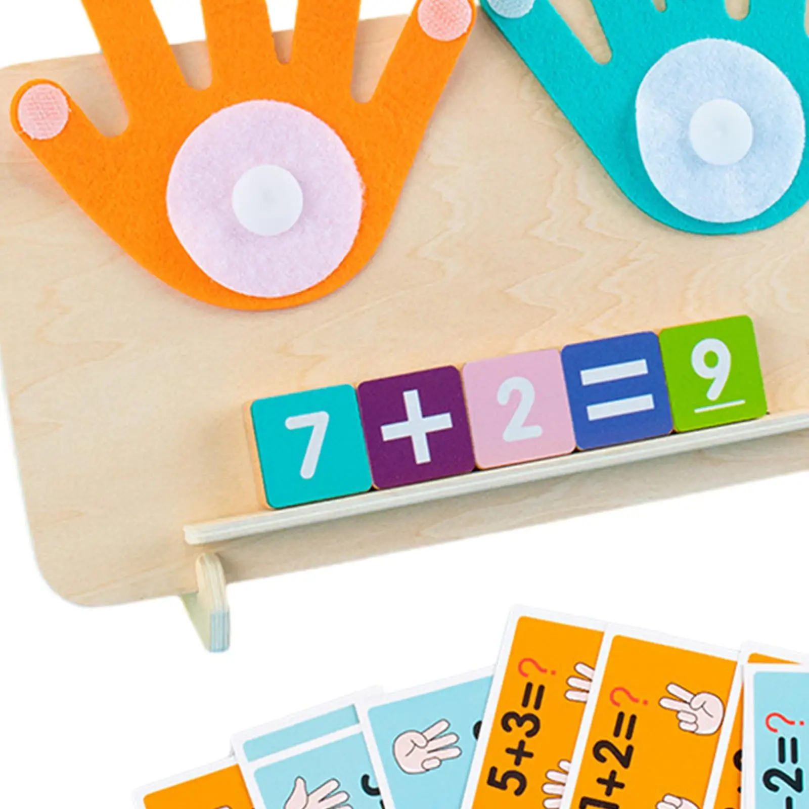 Zones de jouets Montessori, fournitures scolaires, nombres de doigts en feutre, jouet mathématique pour jeu de voyage