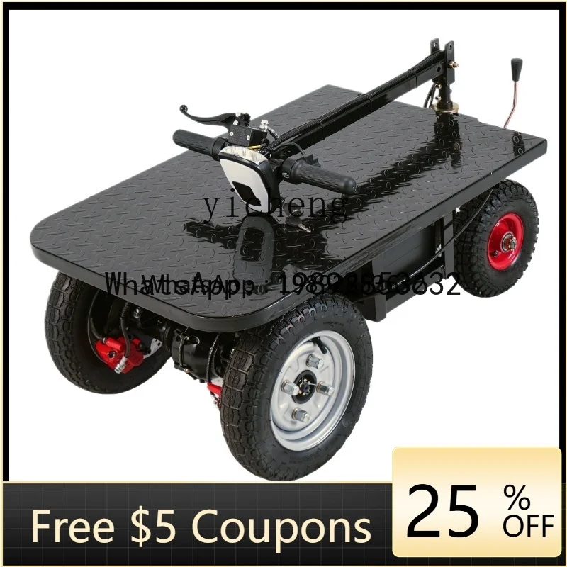ABB reverse riding donkey electric tricycle flatbed truck pulling sand cement truck tricycle pulling cargo trolley swing truck