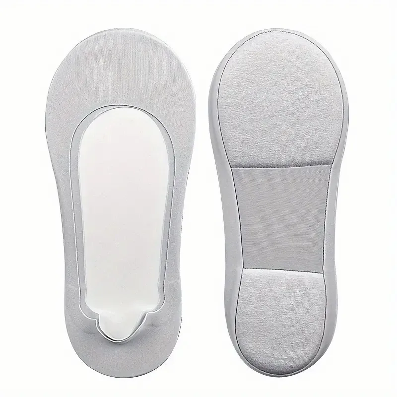 1/3/5 Paar Damen-Fußstoßdämpfende, unsichtbare Socken, Sommer, atmungsaktiv, bequem, elastisch, rutschfest, einfarbig, lässige Socken – Detail 11
