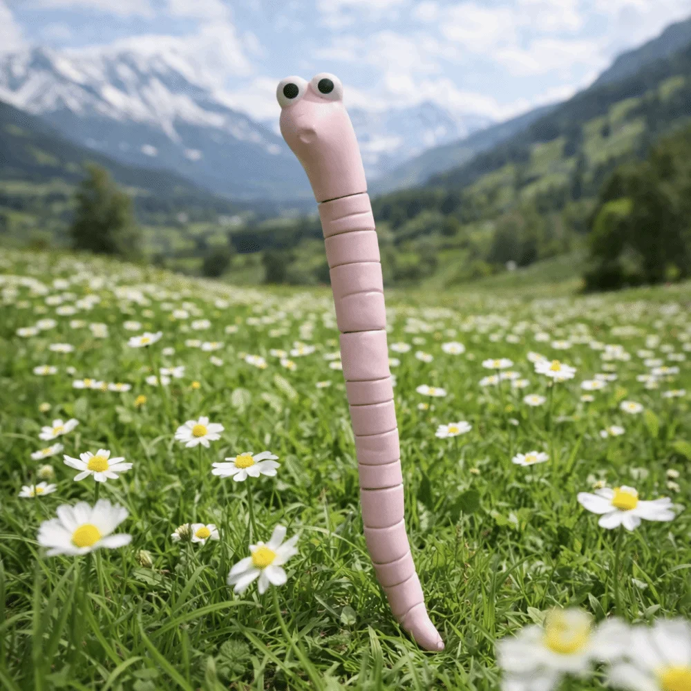 5pcs 5pcs Garden Ground Insertions Cute Design Fun Miniatures Earthworm Soil Moisture Meter Potted Plant Decor view 2