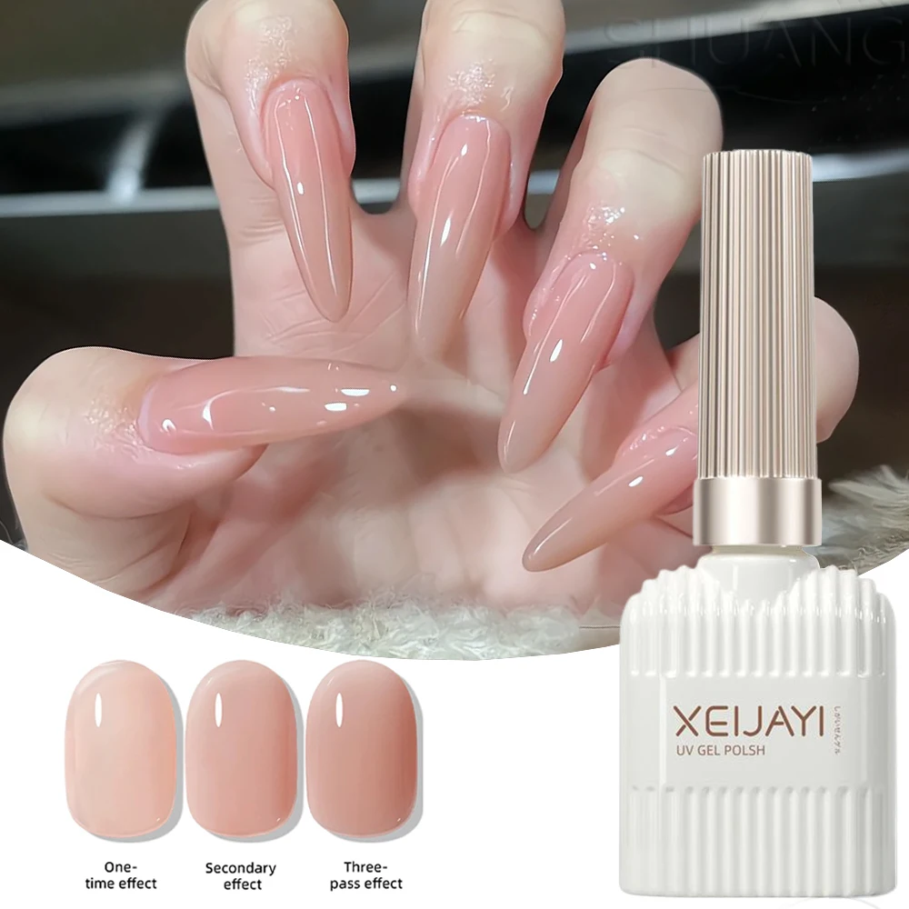 

XEIJAYI 15 мл Желейно-розовый гель-лак для ногтей God Girl Nude Pink Полуперманентный лак для дизайна ногтей Soak Off UV/LED Маникюрный гель-лак * #