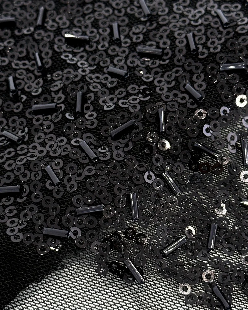 Africa Nigerian Beaded French Mesh Lace With Sequins High Quality 2025 Embroidery Lace Sequins Lace For Wedding Dresses Women