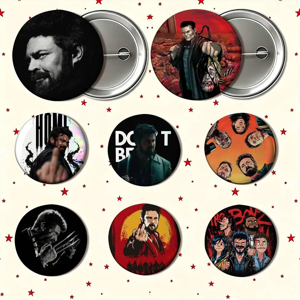 The Boys Billy Butcher Enamel Pin Tinplate Round Brooch Cosplay Nijigen Otaku Culture Badge 25mm 32mm 44mm 58mm