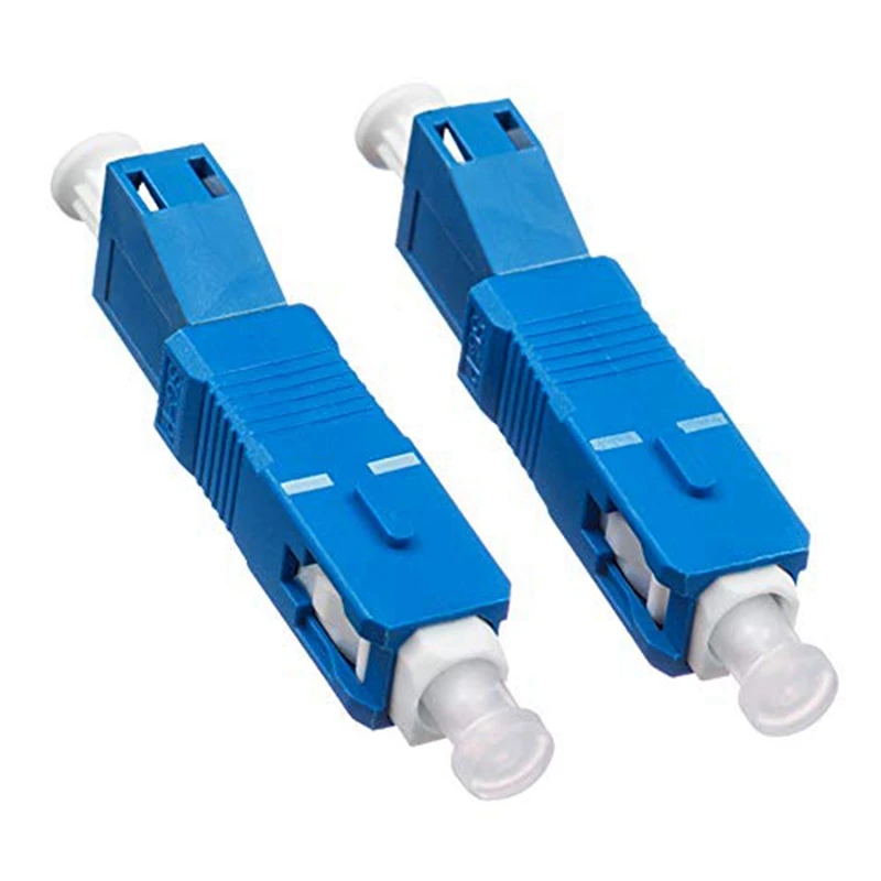 

AIAI 2 PCS Single Mode 9/125Um SC/UPC Male To LC/UPC Female Hybrid Optical Fiber Adapter Connector For Optical Power Meter
