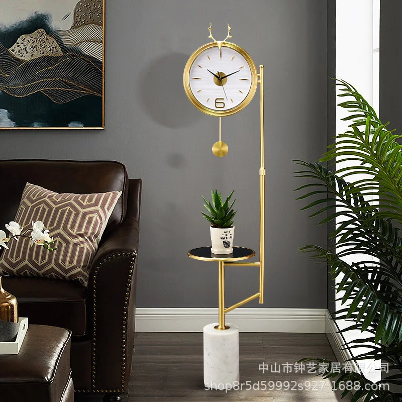 Creative Nordic Style Floor Clock 2025 New Home Swing Clock Living Room Home High-end Atmospheric Decoration Pendulum Clock