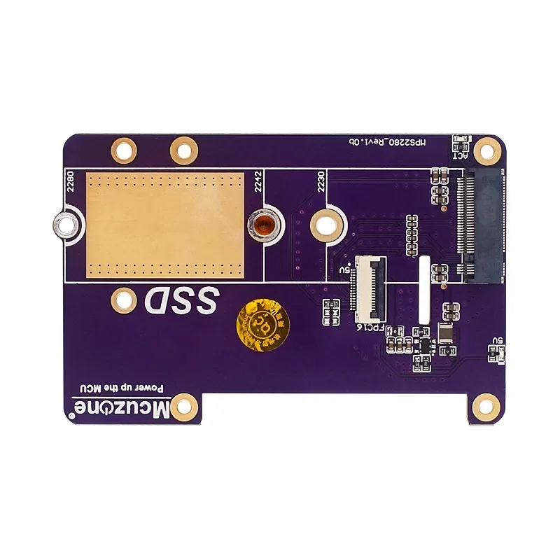 Raspberry Pi 5 PCIe to M.2 NVMe SSD Supports Gen2/3 Fit Size 2230 2242 2280 PCIE SSD Expansion Board For Pi5 RPi 5