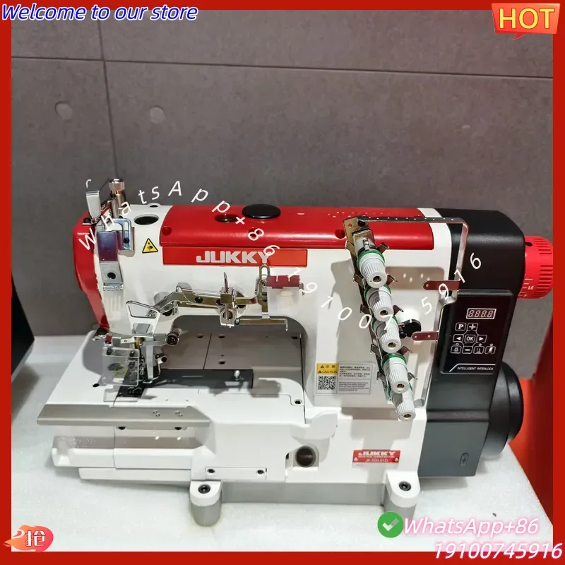 2026Hot JUKKY Industrial Flatbed Interlock Machine 500-01D Sewing Equipment for Elastic Band&Lace Attaching Underwear Garment