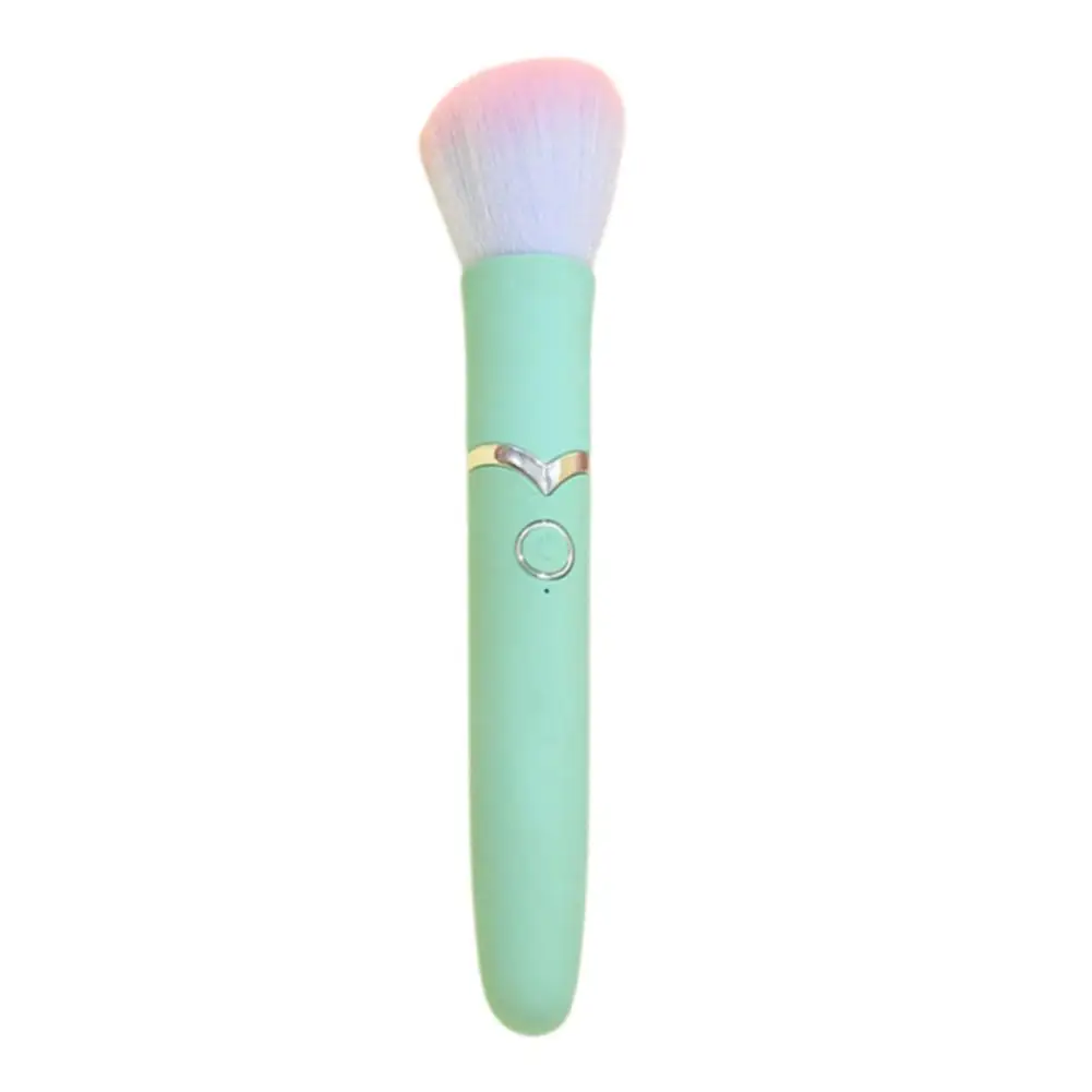 1 pz pennello cosmetico elettrico fondotinta fard pennello per cipria in polvere strumenti di bellezza strumento pennello per trucco ricaricabile a vibrazione lavabile