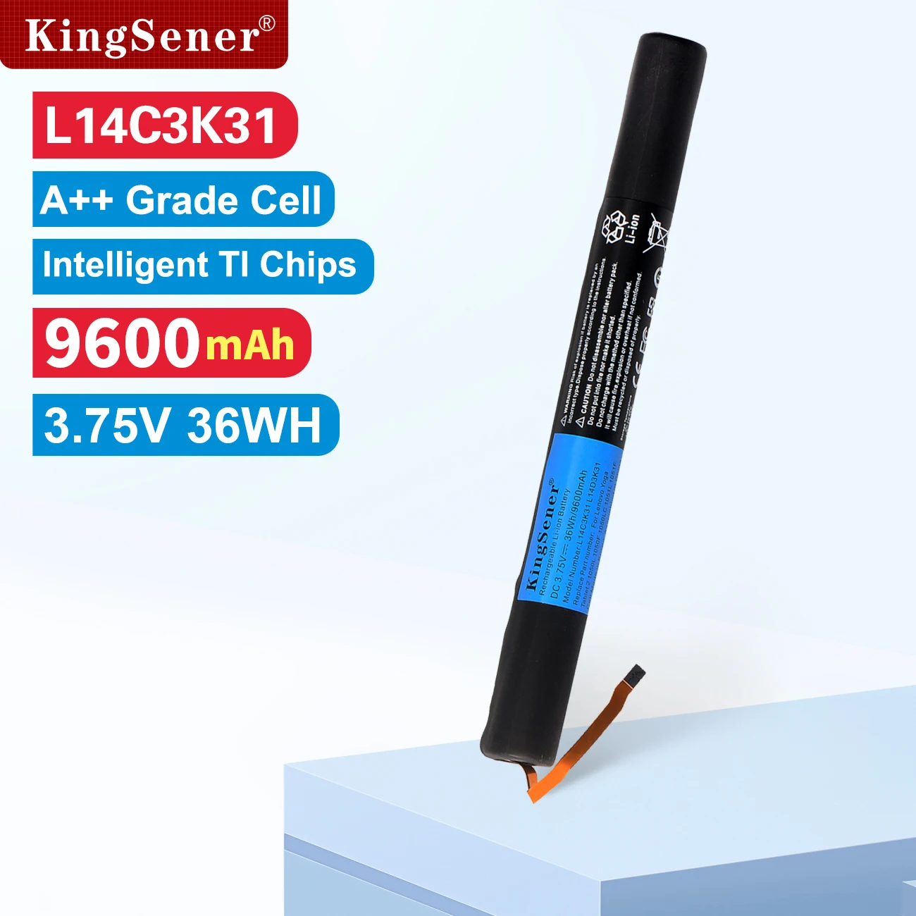 KingSener L14C3K31 Battery for Lenovo Yoga Tablet 2 1050L 1050F 2-1050F 2-1051F 2-1050L 2-1050LC 2-1051L Yt2-1050 L14D3K31