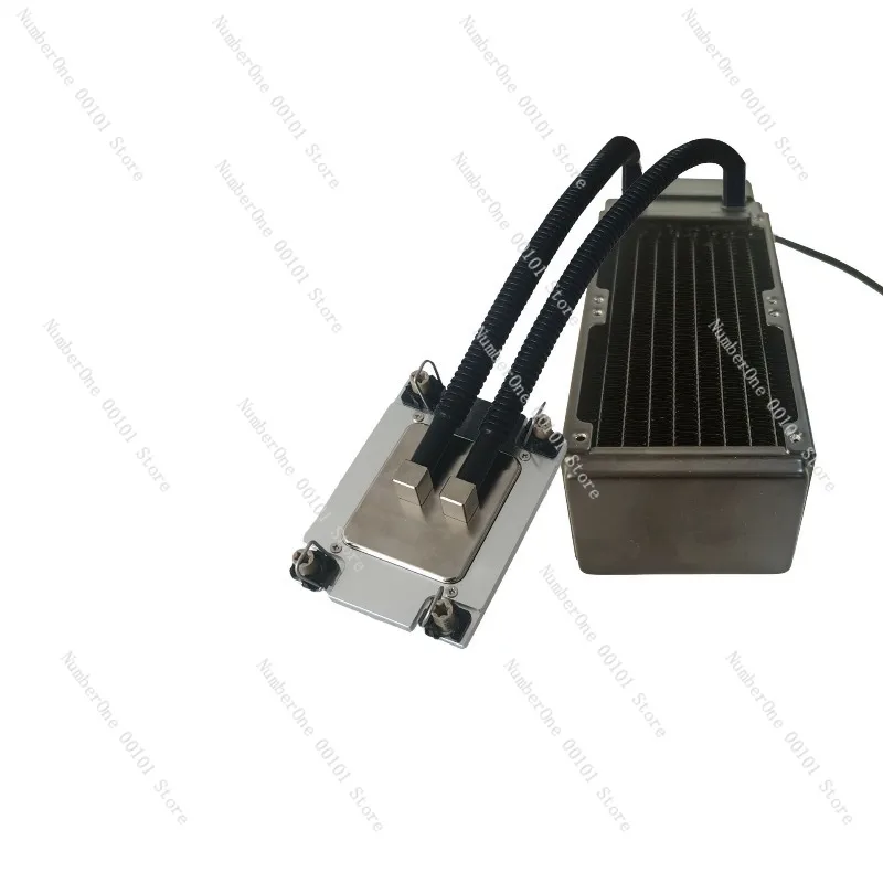 Pump row integrated water-cooled server radiator 8CM copper row water-cooled row silent (excluding water-cooled plate)