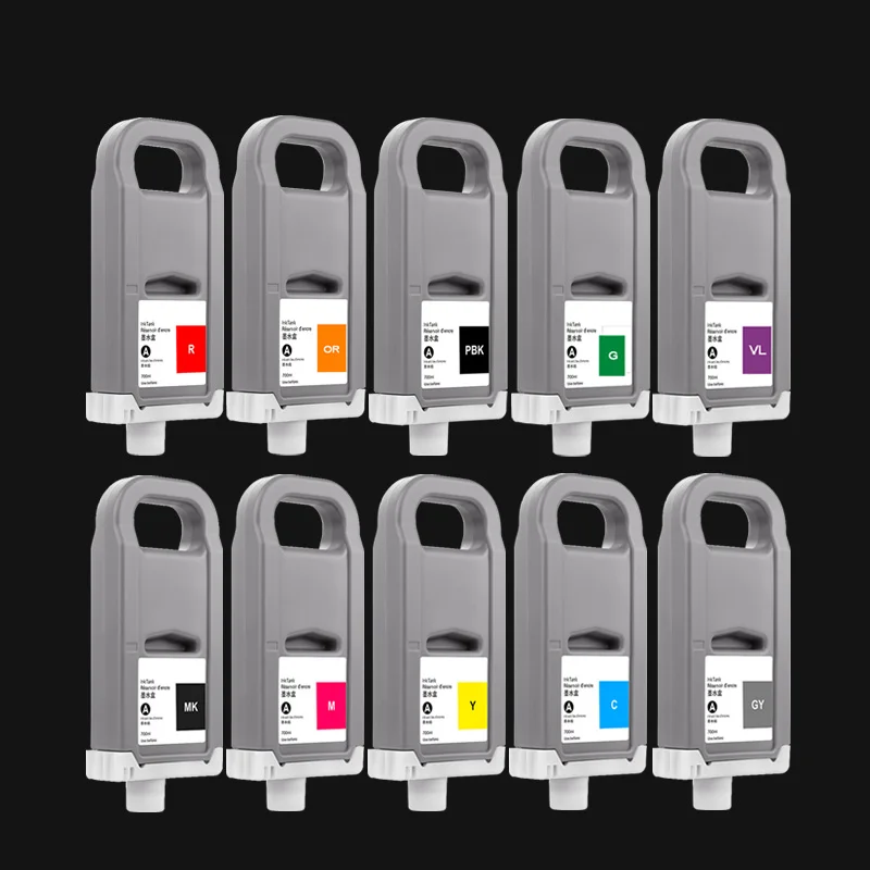 

PFI-2700 PFI 2700 PFI2700 Ink cartridge for Canon ImagePROGRAF GP-2000 GP-4000 GP-4600S GP-6600S printer 700ml Pigment ink