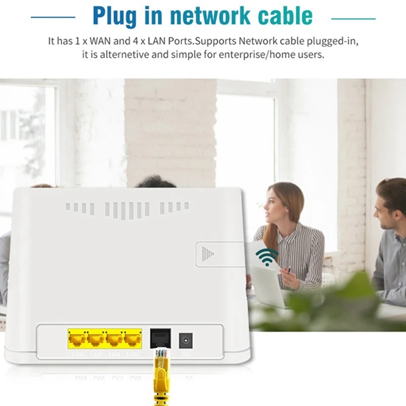 4G Router Wifi Router 300Mbps 4G LTE Wireless Router Built-In SIM Card Slot Support Max 32 Users Support APN