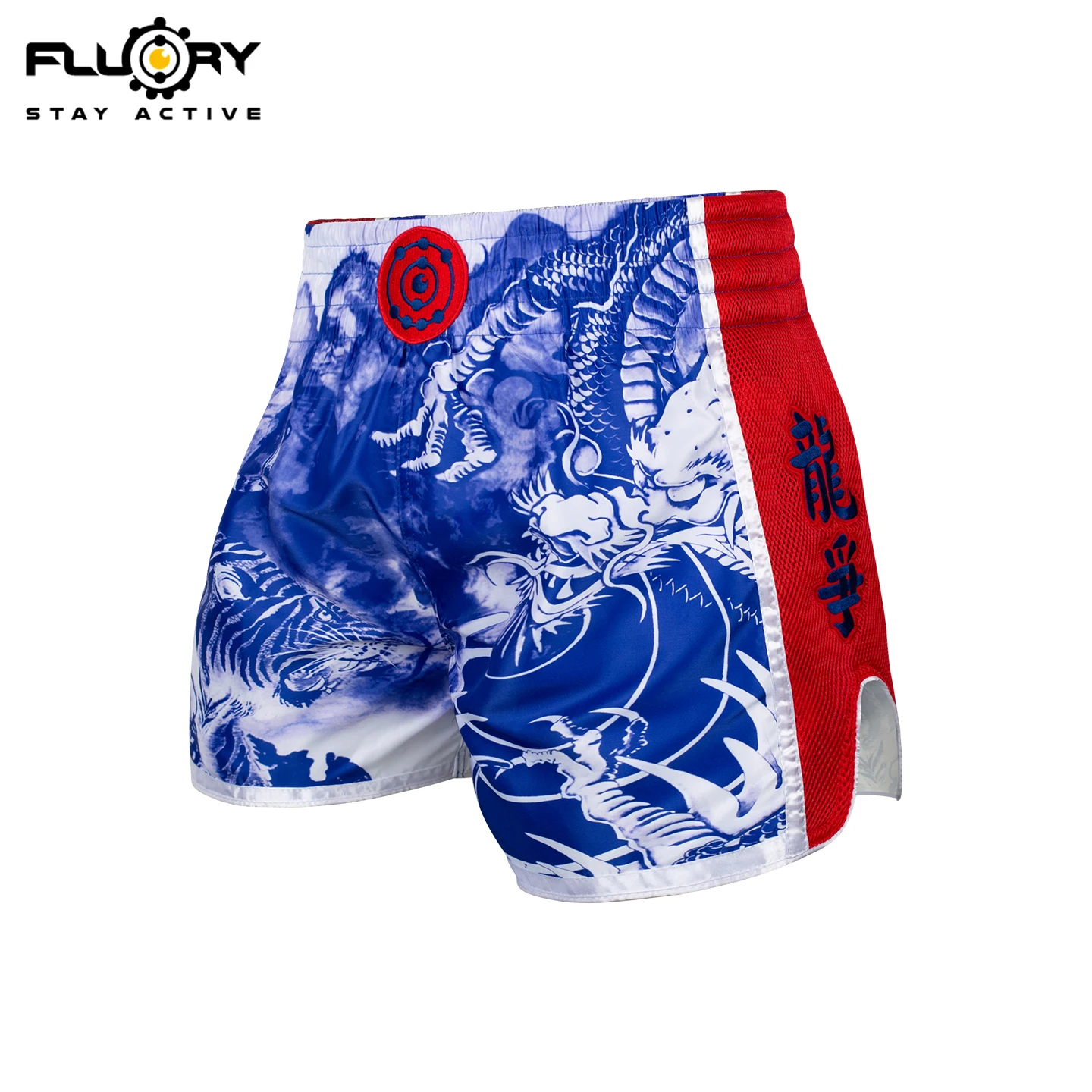 FLUORY Muay Thai Shorts Tie-dye MMA Shorts Training Shorts Men's Boxing Clothing Women Free Fight Shorts Free Fight