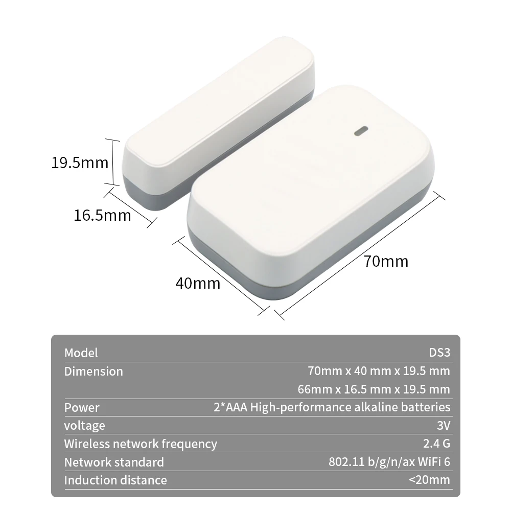 2,4G WIFI TTLOCK беспроводной магнитный дверной датчик, режим кодирования для замков TTLOCK, система охранной сигнализации, комплекты домашней охранной сигнализации