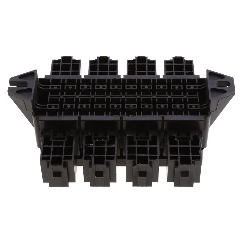 Car Fuse Block Relay Holder 20 Way Blade Fusebox Universal Automotive Relay Distribution Block for Garage Auto Shop