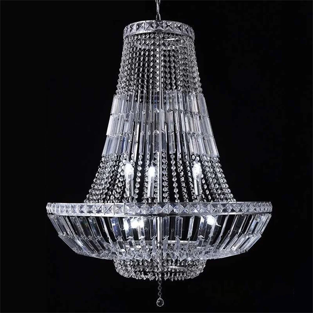 

European Wedding Chandelier Metal Ceiling Decoration, Outdoor Hotel Acrylic Decoration