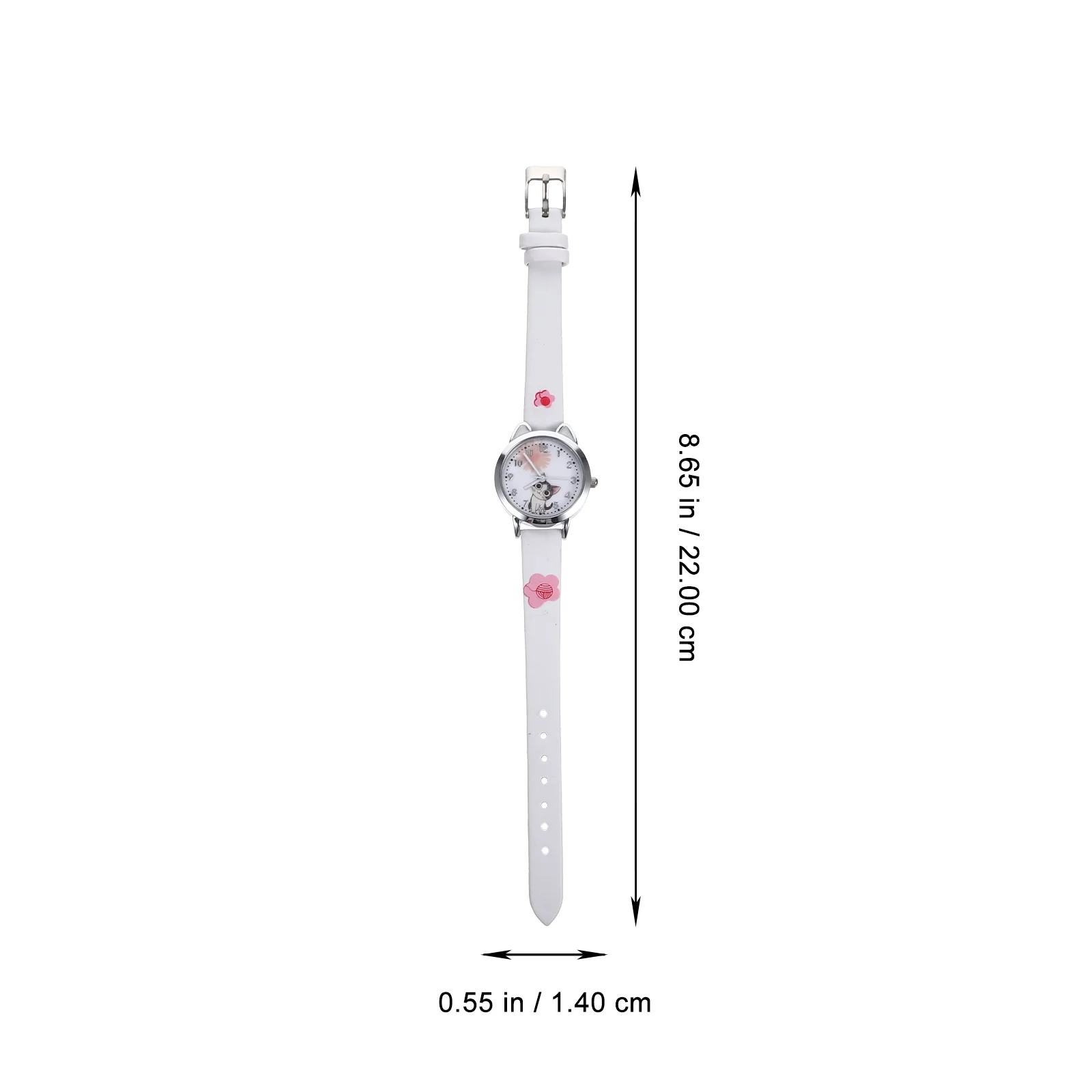 Cartoon Watch Child Watches Kitten Design Quartz Stainless Steel Fashion Band Wristwatch