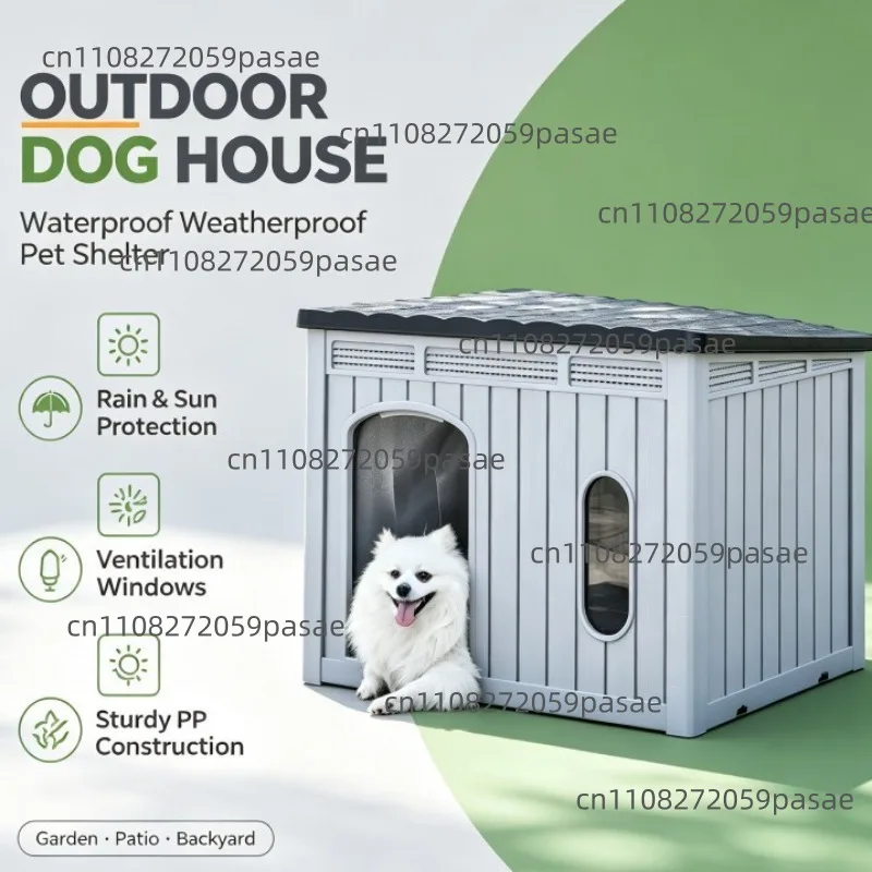 Waterproof house Large Pet cage Easy installation Ventilated kennel Large size kennel Large dog