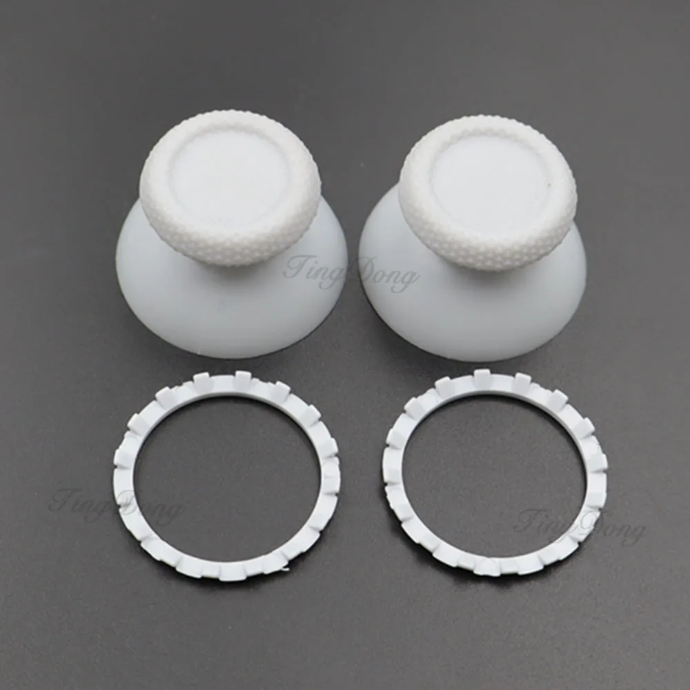 1/2/3Set 3D Joystick Thumbstick Caps & Accent Rings For PS5 DualSense Controller Mushroom Cap Replacement Decor Accessories view 5