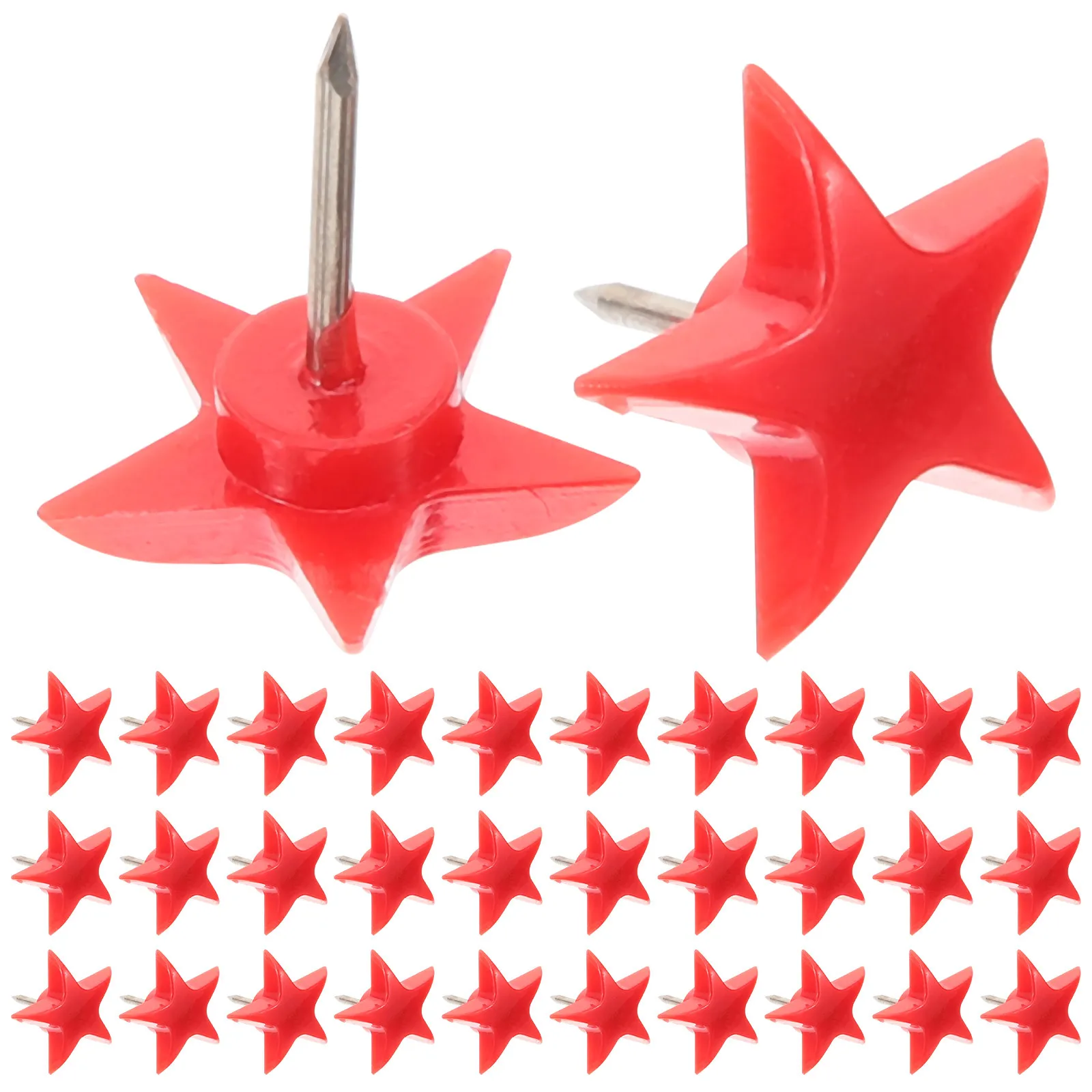 100 قطعة دبابيس ضغط على شكل نجمة ملونة مثالية للوحات إعلانات الفلين لوحة إعلانات الخريطة لوحة مكتب الفصول الدراسية استخدام نجمة إبداعية #6