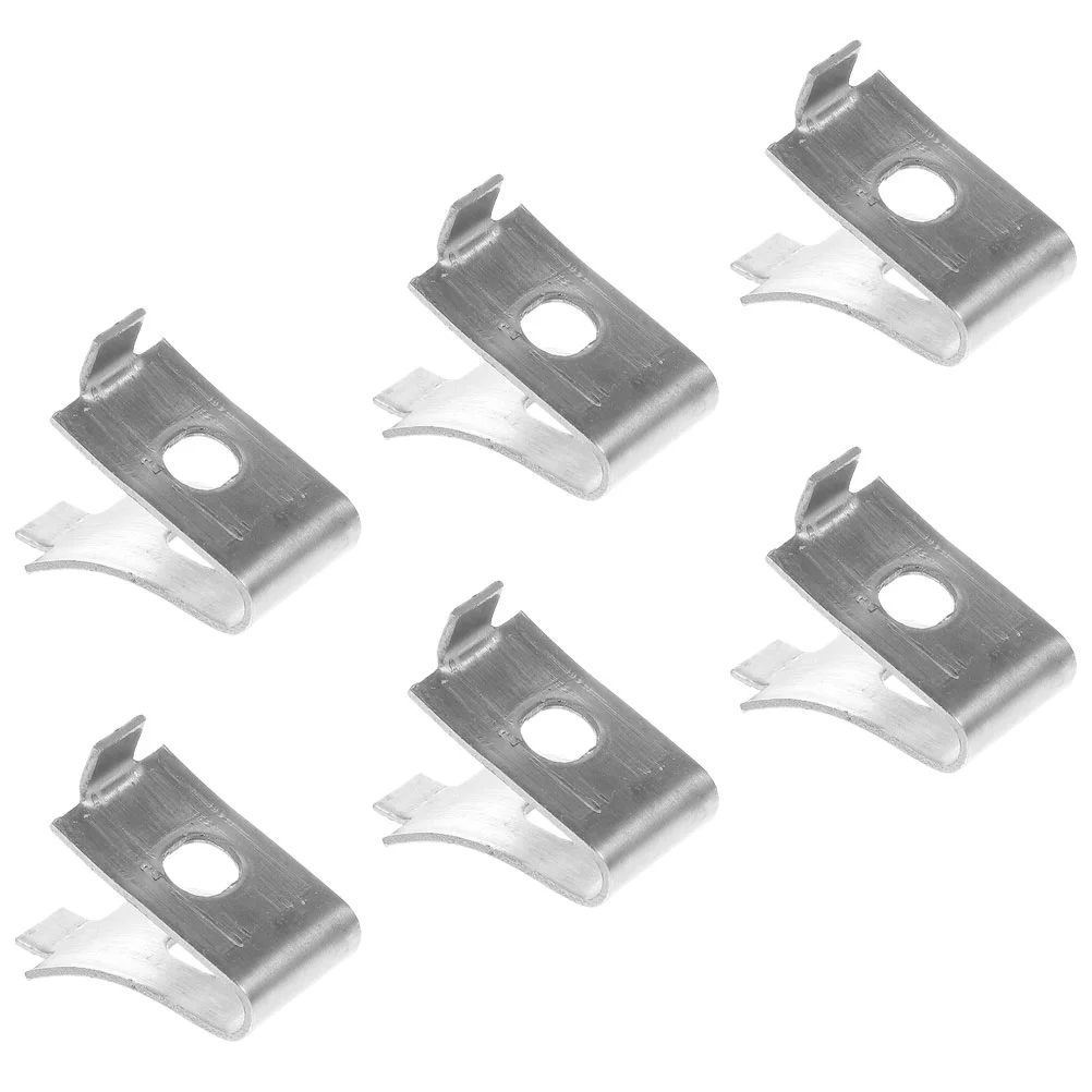 

6 Pcs Storage Shelves Heavy Duty Shelf Bracket Clip Pegs for Nails Cabinet Clips Pins Silver Cabinets