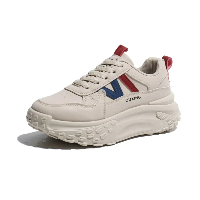 أحذية المشي الجديدة ذات النعل السميك غير القابلة للانزلاق في الفصول الأربعة للاستخدام الخارجي، أحذية المشي ذات النعل الناعم للأحذية النسائية الكاجوال #5