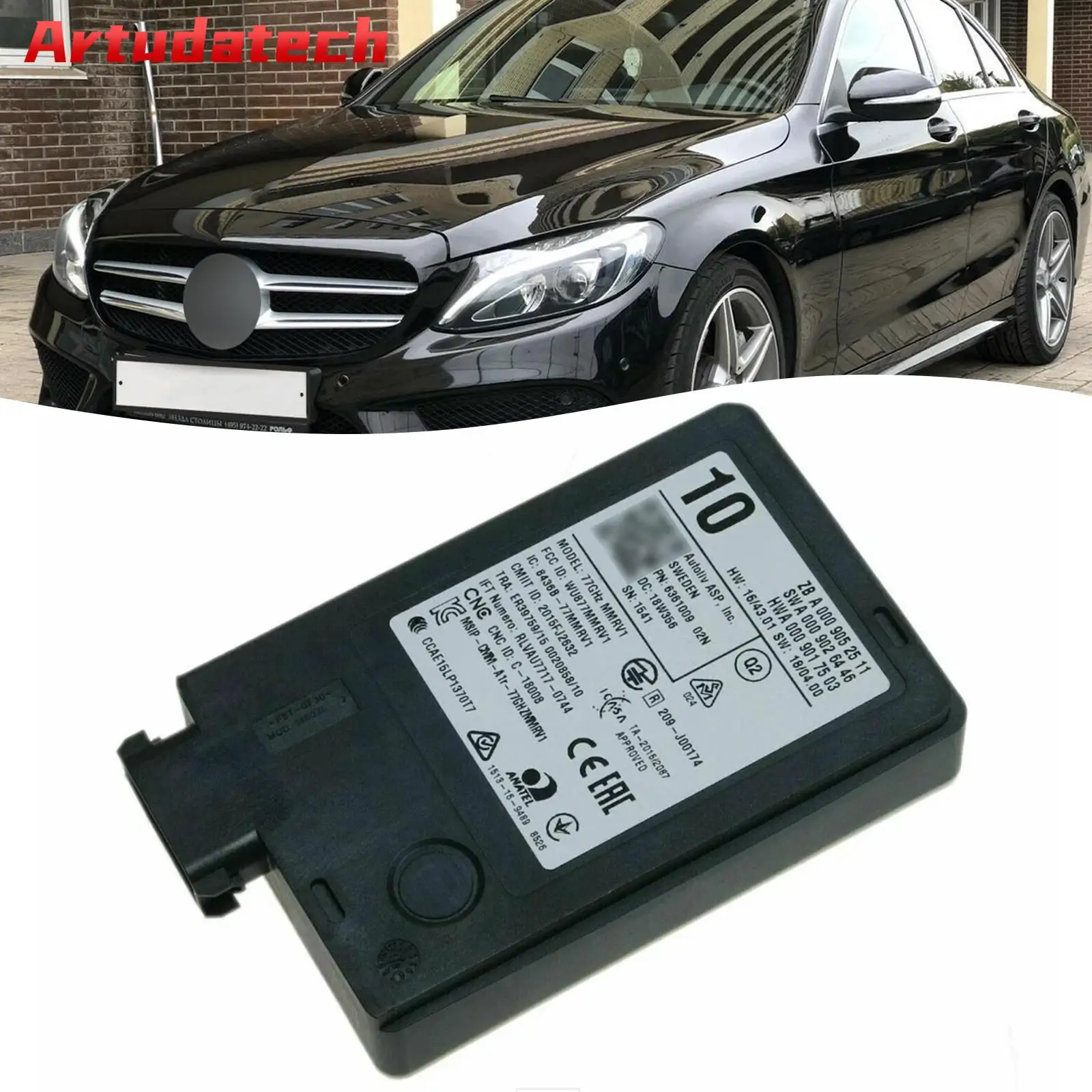 

Artudatech New Radar Sensor Distronic Control Unit A0009052511 For Mercedes C 205 Car Accessories