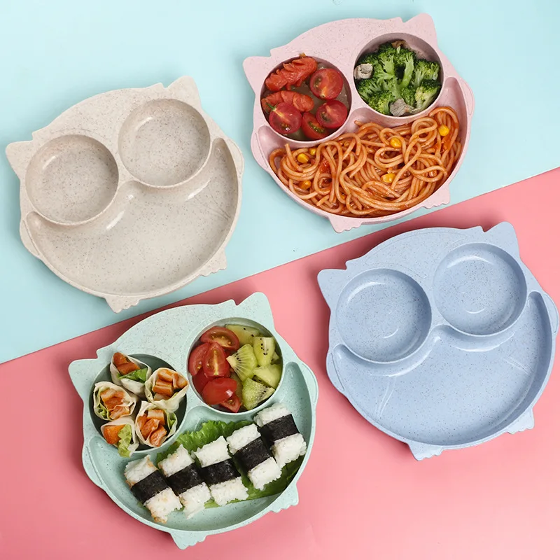 1pc Cute Bear Baby Food Supplement Tableware - Food Grade Silicone Suction Cup Dinner Plate Fall-proof Food Bowl