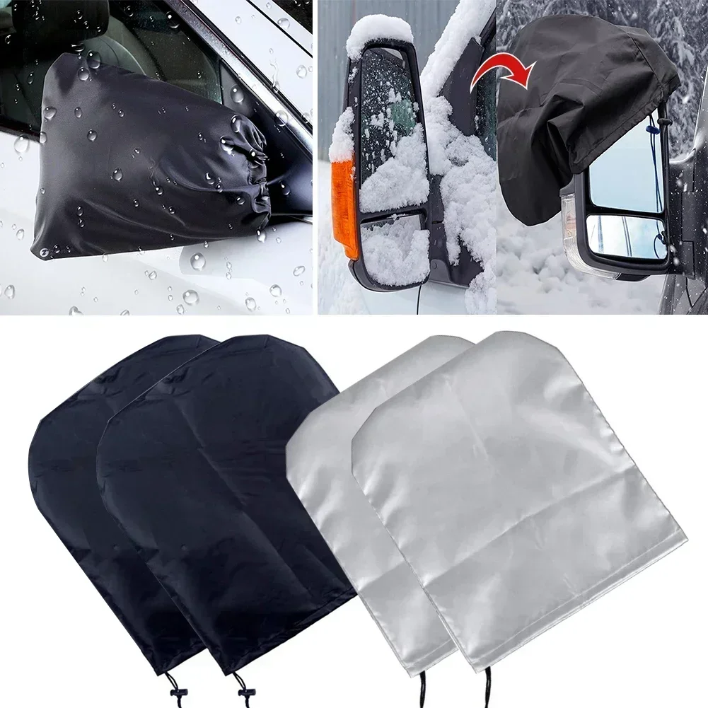 2Pcs High Quality Snow Ice Winter Auto Car Rear View Side Mirror Frost Guard Waterproof Side Mirror Rear View Cover Protection