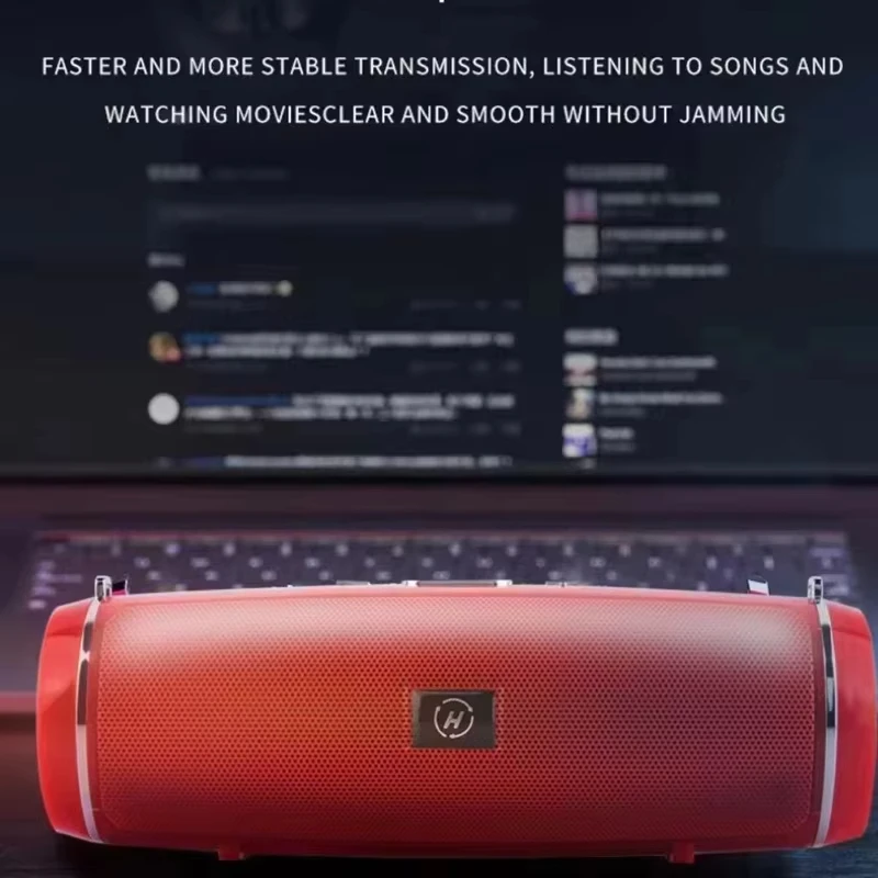 Lenovo Portable Bluetooth Speaker FM Radio TF Boom Box Outdoor IPX7 Waterproof 200W HIFI Pillar Stereo Subwoofer