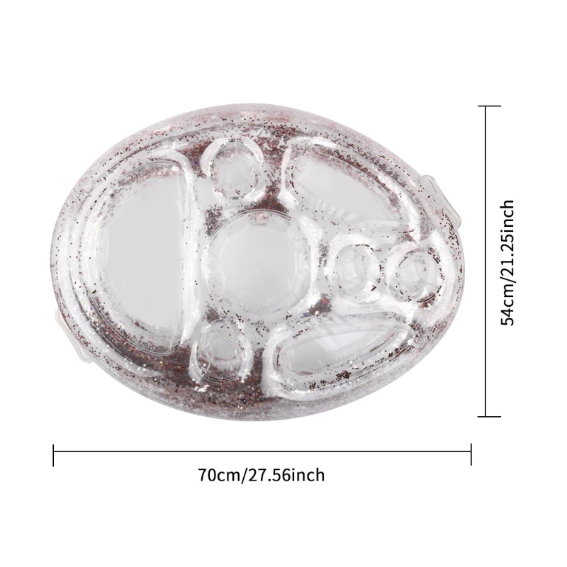 

Water PVC Inflatable Floating Snack Beverage Tray, Pool Water Cup Base