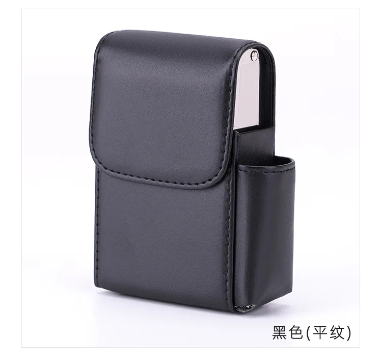 Tasche Leder Zigarettenetui Feuerzeug Tasche Box Lagerung Organizer Rauchen Werkzeuge Zubehör wasserdicht Zigarre Mann Geburtstagsgeschenk – Detail 6