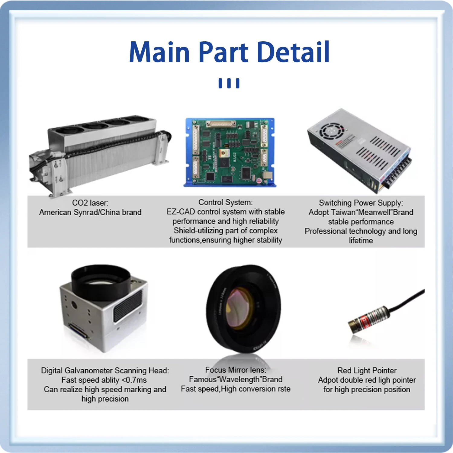 DCODE PL4 CO2 Machine de marquage Laser volant Machine de gravure Laser imprimante Laser 3D pour sac en tissu de composants électroniques en plastique