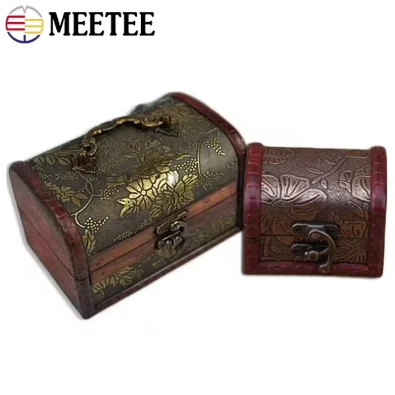 1-5Pcs Wine Gift Case Brass Lock Buckle Retro Wooden Box Screw Toggle Latch Women Bag Hasp Hook Locks Closure Clasp Accessories