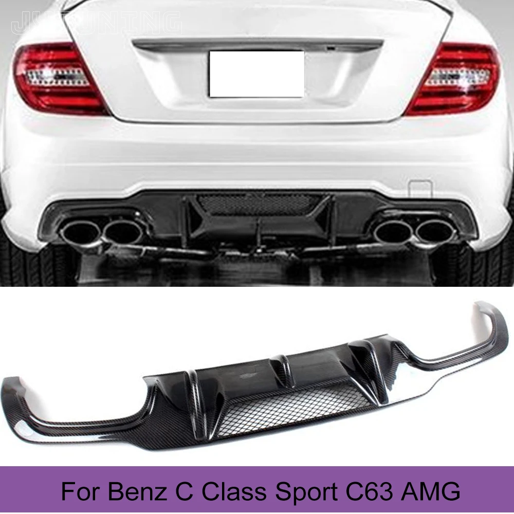 Rear Bumper Diffuser for Mercedes-Benz C Class W204 C300 Sport C63 AMG Sedan 2011 - 2014 Car Rear Bumper Diffuser Lip Spoiler