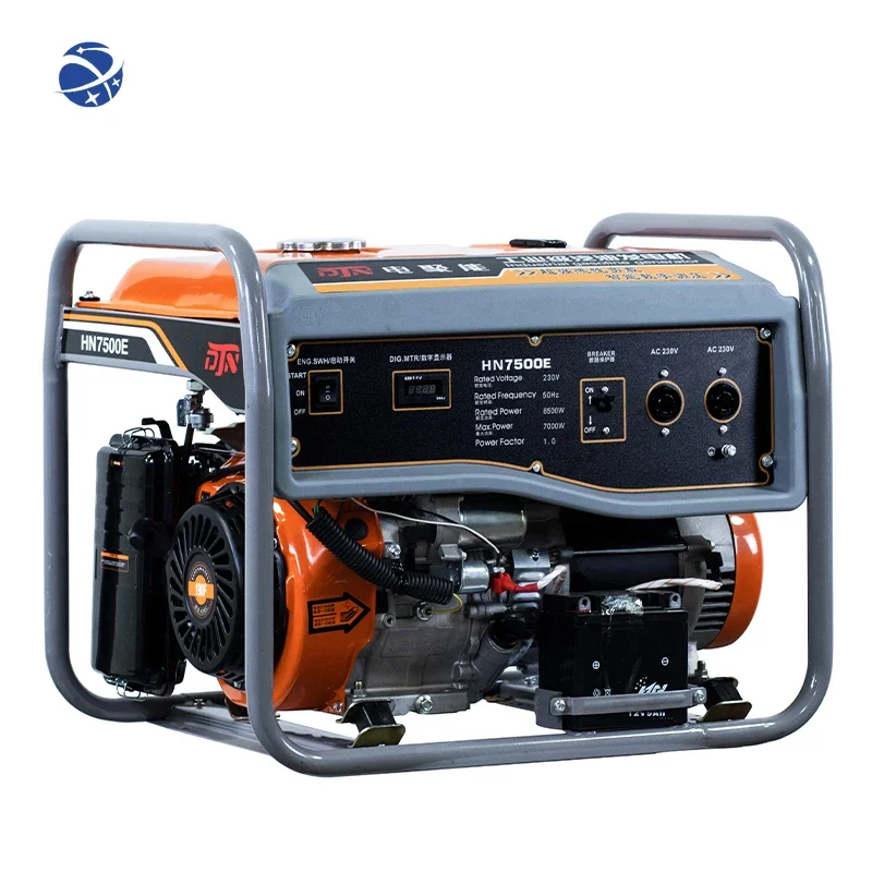 

#YUNYI DJN7500 Gasoline Generator Quality Four-Stroke Forced Air Cooling Single Cylinder AC Single Phase Output Hot Selling